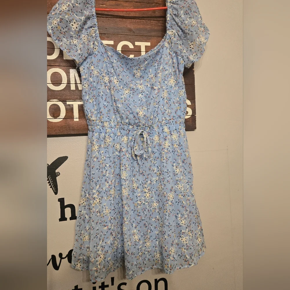 Floral Blue Dress - Picture 1 of 3